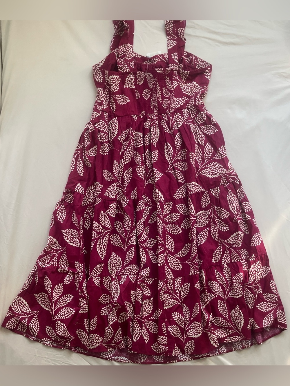 Torrid Belle Isle Cotton Linen Maxi Dress 00 Burgundy NWT - Picture 2 of 16